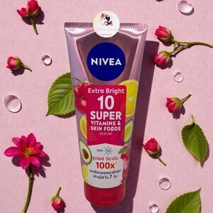 Nivea Extra Bright 10 Super Vitamins & Skin Foods Serum SPF15 (320ml)